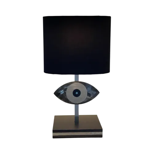 Lampe Oeil Eye Light You gun metal nickel mat et noir