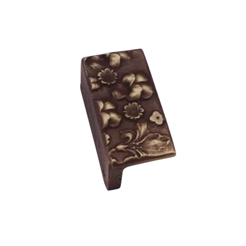 Plaque de tirage rectangle FLOWER 75x37mm